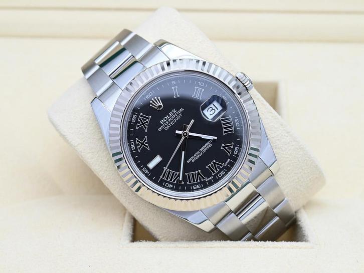 Rolex Datejust Ref. 116334 Year 2014 (Full Set), Handtassen en Accessoires, Horloges | Heren, Polshorloge, Zo goed als nieuw, Rolex