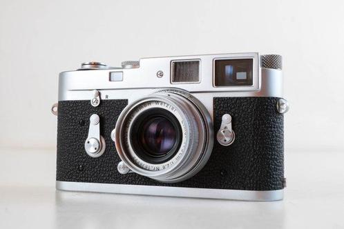 Leica M2 Vorlaufwerk (ELW.chrom) 1960 + Elmar 5cm f2.8, Verzamelen, Foto-apparatuur en Filmapparatuur