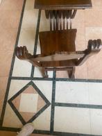 Centre de table (3) - Bois - table basse + 2 chaises