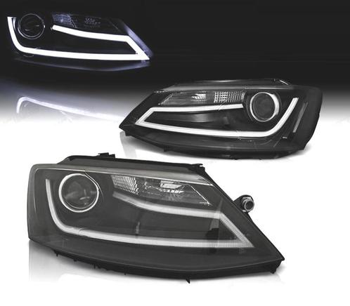 Phares Pour Volkswagen Vw Jetta 11-18 Led Daylight Fond Noir, Auto-onderdelen, Verlichting, Verzenden