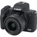 Canon EOS M50 zwart + 15-45mm IS STM  occasion, Audio, Tv en Foto, Foto | Lenzen en Objectieven, Verzenden, Zo goed als nieuw