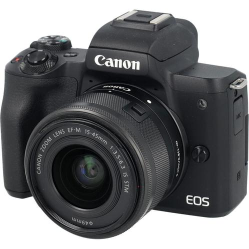 Canon EOS M50 zwart + 15-45mm IS STM  occasion, Audio, Tv en Foto, Foto | Lenzen en Objectieven, Zo goed als nieuw, Verzenden