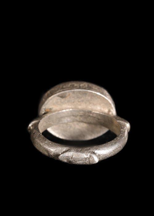 Style islamique ottoman/bedouin métal argenté Anneau avec un, Antiquités & Art, Antiquités | Autres Antiquités