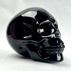 Obsidienne Crâne en obsidienne noire fine - Hauteur : 9.1 cm