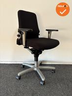 Haworth Comforto 77 - zwarte stoffering  - medium rug - zilv, Ophalen of Verzenden, Stoel