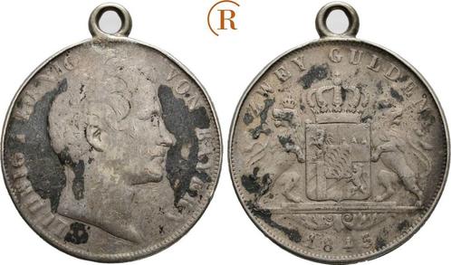 Doppelgulden 1845 Bayern: Ludwig I, 1825-1848:, Postzegels en Munten, Munten | Europa | Niet-Euromunten, België, Verzenden