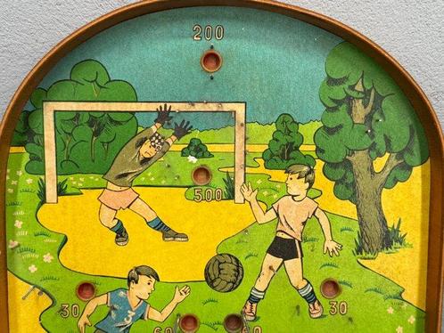 Bordspel - Vintage Knikkerspel “Voetbalhelden” - Hout, Antiek en Kunst, Kunst | Designobjecten