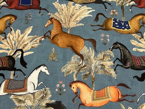 Tissu équestre - Tissu d’ameublement - 600 cm - 140 cm, Antiek en Kunst, Curiosa en Brocante