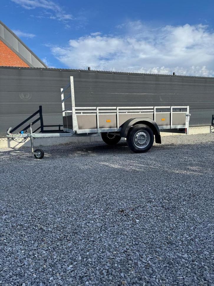 Nieuwe ongeremde aanhangwagen 257/131 enkelasser, Autos : Divers, Remorques, Enlèvement