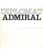 1971 OPEL DIPLOMAT / ADMIRAL BROCHURE NEDERLANDS, Nieuw