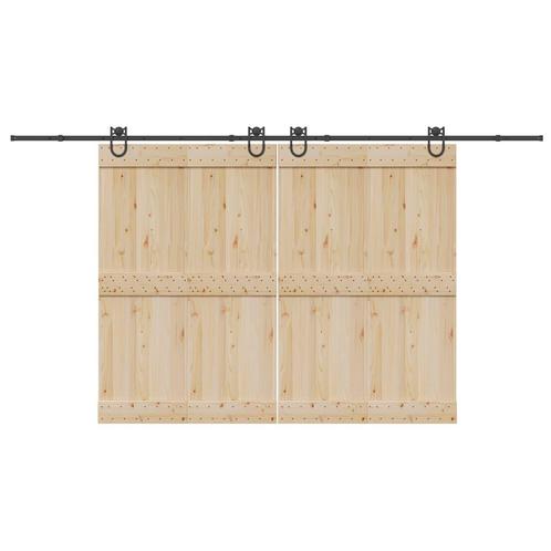 vidaXL Doos met onderdelen voor schuifdeur 400 cm staal, Doe-het-zelf en Bouw, Hang- en Sluitwerk, Nieuw, Verzenden