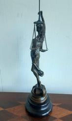 Statue, Vrouwe Justitia - 23 cm - Bronze, Marbre, Antiek en Kunst