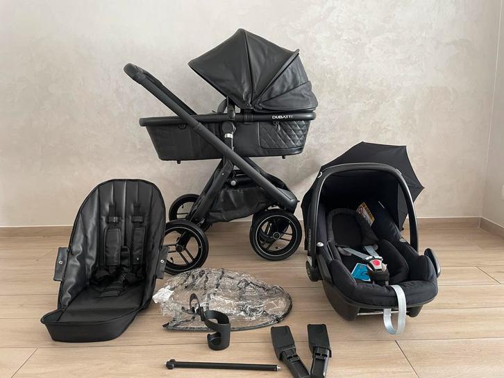 Dubatti One Kinderwagen Frame Black Special Edition 3-, Kinderen en Baby's, Kinderwagens en Combinaties, Kinderwagen, Zo goed als nieuw