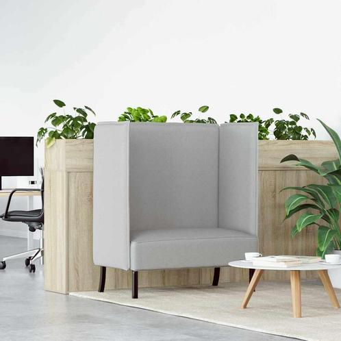 vidaXL Hoog rugbank Wolken grijs 109 x 56 x 121 cm Stof, Huis en Inrichting, Zetels | Zetels, Nieuw, Verzenden