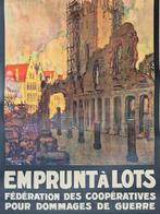 FERNAND TOUSSAINT - Souscrivez! Emprunta á Lots - Jaren 1910, Antiek en Kunst, Kunst | Tekeningen en Fotografie