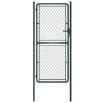 vidaXL Poort 100x200 cm staal groen, Tuin en Terras, Verzenden, Nieuw