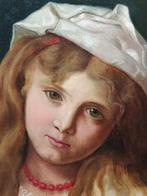 Camille Deschamps (XIX) - La piccola violinista, Antiek en Kunst, Kunst | Schilderijen | Klassiek