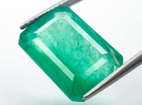 Zonder Minimumprijs Groen Smaragd - 10.28 ct - International, Handtassen en Accessoires, Edelstenen