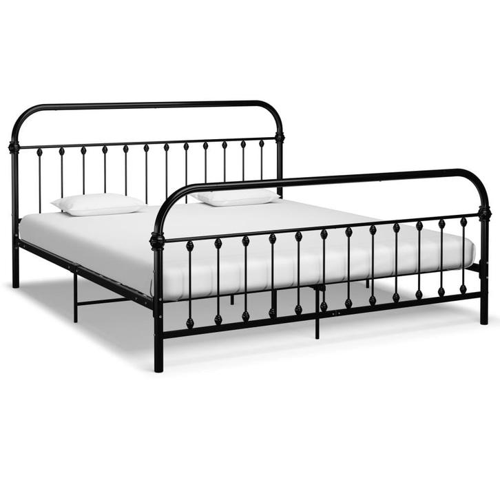 Bedframe metaal 180x200 | Retour Deal | 55% Korting!, Huis en Inrichting, Slaapkamer | Bedden, 180 cm, 200 cm, Zwart, Nieuw, Metaal