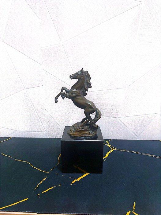 Jollet en cie - A. Barge - Beeld, Stiegerend paard - 1,5 kg, Antiek en Kunst, Curiosa en Brocante