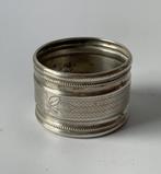 Servetring - Jugendstil - .950 zilver - double perles, Antiek en Kunst