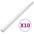 vidaXL Kabelgoot 60x60 mm 10 m PVC, Verzenden, Nieuw