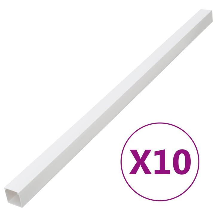 vidaXL Kabelgoot 60x60 mm 10 m PVC, Informatique & Logiciels, Pc & Câble réseau, Envoi