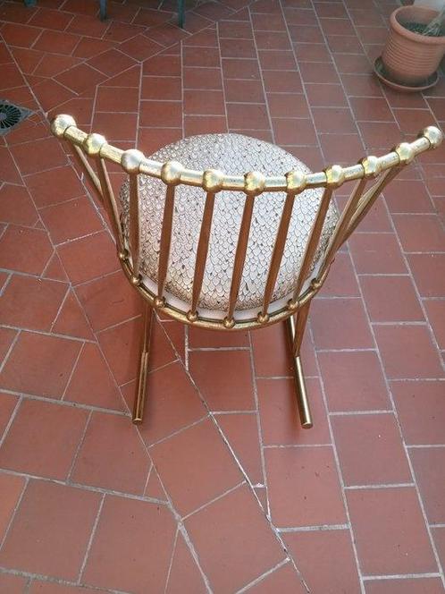 Schommelstoel - Verguld messing - Design fauteuil, Huis en Inrichting, Overige Huis en Inrichting