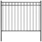 Zwart Stalen Tuinhek 1,7m | OP=OP | Privacy & Veiligheid, Tuin en Terras, Tuinhekken en Hekwerk, Verzenden, Nieuw, IJzer, Tuinhek