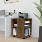 vidaXL Rolkast 60x53x72 cm bewerkt hout gerookt eikenkleurig, Huis en Inrichting, Kasten | Overige, Verzenden, Nieuw