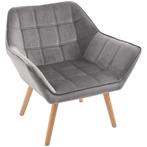 TRUUSK Oorfauteuil Relaxstoel - Scandinavisch Design - Fluwe, Huis en Inrichting, Stoelen, Verzenden, Nieuw