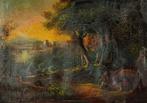 Samuel Bough (1822-1878) - Paesaggio con rovine