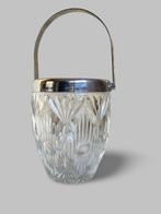 Ijsemmer - Glas, Metaal - Franse Art Deco