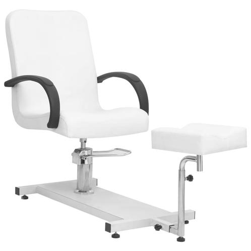vidaXL Salonstoel met voetenbankje 127x60x98 cm kunstleer, Sport en Fitness, Massageproducten, Nieuw, Verzenden