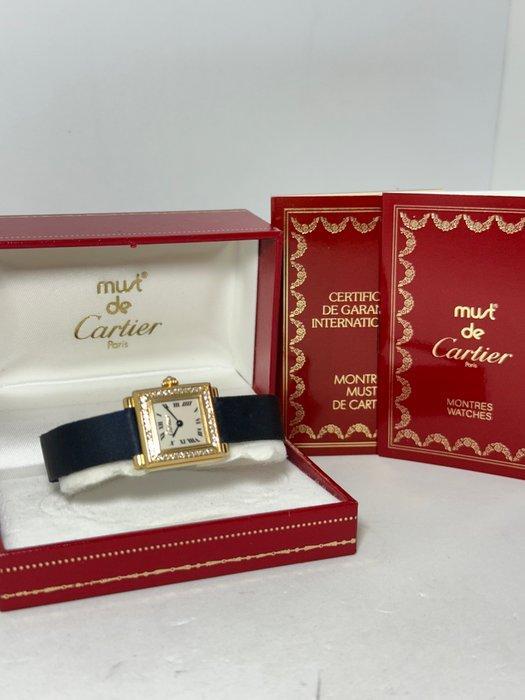 Cartier - Trocadero - 66043 - Femme - 1992, Handtassen en Accessoires, Horloges | Heren