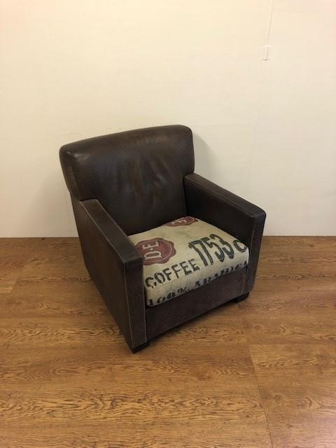 Gebruikte horeca Douwe Egberts fauteuil -S2798- Vintage/Café, Maison & Meubles, Fauteuils, Enlèvement