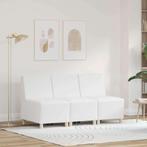 vidaXL Modulaire Sofa Eenheid Armless 3 pcs Wit 55 x 74 x 82, Verzenden, Nieuw