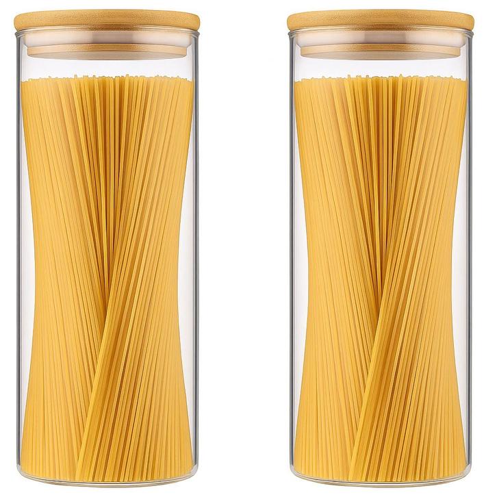 2dekans | GREEN BEE`S voorraadpot spaghetti set - 2x1730ml, Huis en Inrichting, Keuken | Keukenbenodigdheden, Ophalen of Verzenden