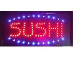 Sushi LED bord lamp verlichting lichtbak reclamebord #sushi, Verzenden