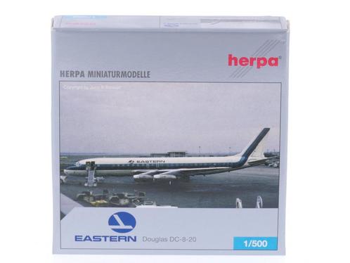 Schaal 1:500 Herpa 513609 Eastern Douglas DC-8-20 Reg. N8..., Hobby en Vrije tijd, Modelbouw | Vliegtuigen en Helikopters, Zo goed als nieuw
