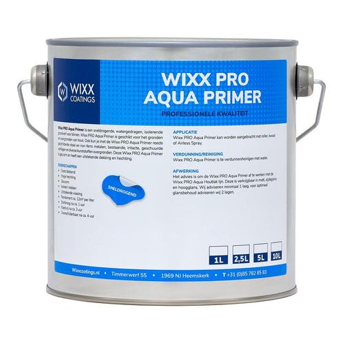 Wixx PRO Aqua primer Wit 10L, Doe-het-zelf en Bouw, Verf, Beits en Lak, Wit, Nieuw, Verzenden