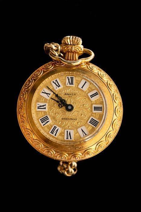 Anker Shockproof – With Chain - 1950-1959, Handtassen en Accessoires, Horloges | Heren