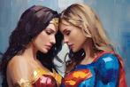 Canvas Fit - Alberto Ricardo - Supergirl y Wonder Woman, Nieuw in verpakking