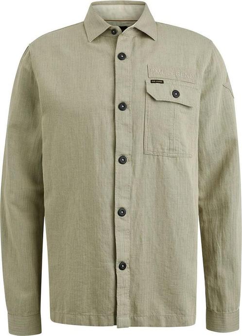 PME Legend Overshirt Linnen Kaki maat Maat 48/50 (M) Heren, Vêtements | Hommes, Pulls & Vestes, Envoi
