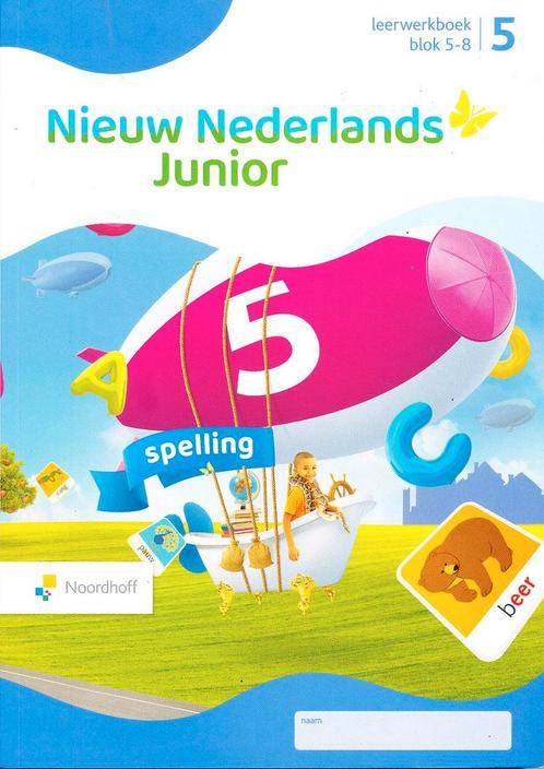 Nieuw Nederlands Junior Spelling leerwerkboek blok 5-8 groep, Livres, Livres scolaires, Envoi