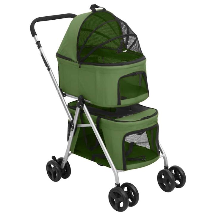vidaXL Hondenwagen 2-laags inklapbaar 83x48x97 cm oxford, Dieren en Toebehoren, Overige Dieren-accessoires, Nieuw, Verzenden
