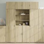 vidaXL Opbergkast 80x42,5x225 cm bewerkt hout sonoma, Huis en Inrichting, Kasten | Dressoirs, Verzenden, Nieuw