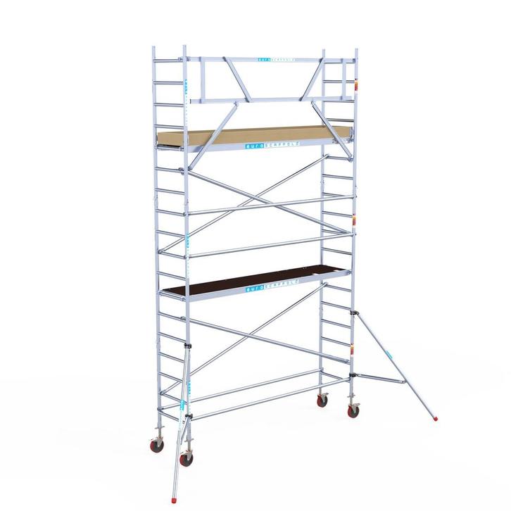 Euroscaffold basic rolsteiger 75 x 6,2m werkhoogte, Doe-het-zelf en Bouw, Steigers, Rolsteiger of Kamersteiger, Nieuw, 5 meter of hoger