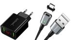 DrPhone iCON - Magnetische Micro USB Oplaadkabel 3A +, Telecommunicatie, Mobiele telefoons | Telefoon-opladers, Nieuw, Verzenden