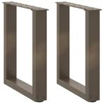 vidaXL Salontafelpoten 2 st U-vormig 28x(42-43) cm staal, Verzenden, Nieuw